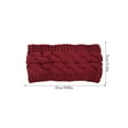 thumbnail image 4 of Bandeau Automne Coupe-Vent Tête Élastique Multicolore Réglable design; Mode Large Dames Oreille Muffs Accessoires de Cheveux pour les Filles Vin Rouge, 4 of 6