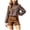 Brown, variant on vigerkar Women's Puff Long Sleeve Flowy Gingham Tops | Neck Blouses,Going Out Tops,Bussiness Casual,Dressy,Plaid Shirts,2026 tops (Coffee, S)