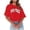 Rouge, variante sur HXWCHs T-Shirt Essentiel pour Femmes Été Décontracté Col Rond T-Shirt pour Femmes Doux Léger Imprimé Lettre Haut Confortable Usage Quotidien TG Noir