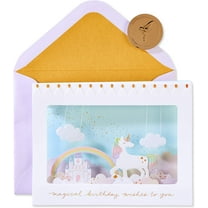 Papyrus 3D Unicorn Scene Birthday Card