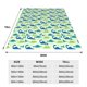 thumbnail image 3 of Balery Cute Dinosaur Blue Green Manta de Felpa Suave y Acogedora – Cobija de Franela Aterciopelada para Cama, Lavable y Cálida para Sofá, Mascotas, Transpirable-60"x50", 3 of 7