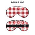 thumbnail image 2 of Naloa Plaid Heart Print Sleep Mask for Sleeper, Light Blocking Sleeping Eye Mask for Women Men, Eye Shade with Adjustable Strap for Travel, Nap,Meditation, 2 of 7