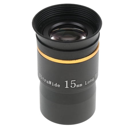 1.25'' Telescope Eyepiece Lens For Astronomy Moon Planet Cloudy Nebula Deep Sky Object Wide Angle 15mm