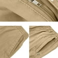 thumbnail image 4 of WTOBBY Men's Classic Outdoor Casual Pants Multi-Pocket Work Trousers for Youth - Loose Fit Long Pants with Stretch Waist Comfort Design for Daily Activities and Adventures,Khaki XL, 4 of 4