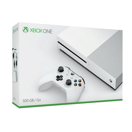 Restored Microsoft 500GB Console, White Xbox One S (Refurbished)