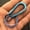L-blue+29MM ring, variant on EDC Portable Titanium Alloy Keychain W/ Octagon Ring Quick Hanging Buckle Tool-S-blue+20mm ring
