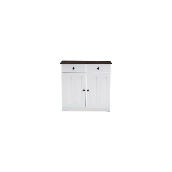 Modern Cabinet with Doors & Drawers - Stylish Storage Organizer for Pantry, Bathroom, Entryway