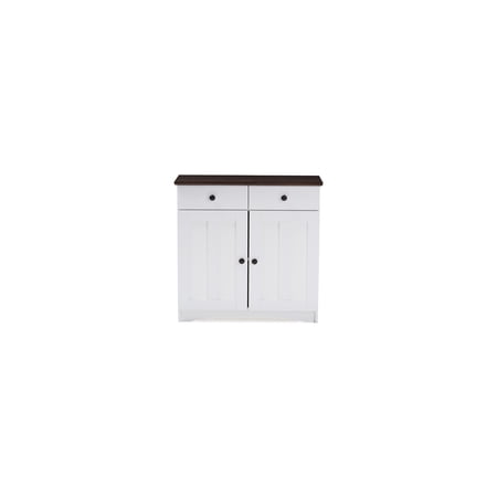Modern Cabinet with Doors & Drawers - Stylish Storage Organizer for Pantry Bathroom Entryway
