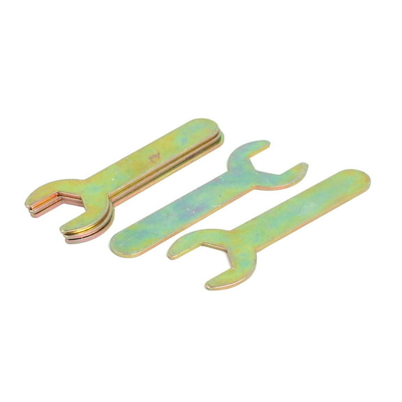 5pcs 19mm Single Ended U-Shaped Open End Wrench Spanner Repair Tool Bronze Tone