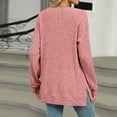 thumbnail image 3 of Plebaso Fall Tops for Women Knit Long Sleeve Tunic Lightweight Casual Pullover Sweater Shirts, 3 of 7