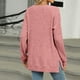 thumbnail image 4 of Blusas tipo túnica Wancir Henley para mujer, de otoño, de manga larga, informales, con cuello redondo y raglán, 4 of 7