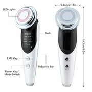 Facial Massager Beauty Device, Electric Face Lifting, Skin Rejuvenation, 7 in 1 Skin Care Tool with 3 LED Light, 3 Vibration & Massage for Anti-Aging, Deep Cleansing, Skin Tightening, Skin Refreshing