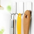 thumbnail image 4 of Self Adhesive Hooks Stainless Steel Matte Bathroom Adhesive Hook Coat Hook Kit, 4 of 6