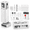 White (with 10 Mini Brush), variant on Black (with 10 Mini Brush) Electronics Cleaning Kit for Phones, AirPods, Laptops, Cameras
