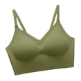 thumbnail image 6 of Women's Back Bra, Racerback Bra, Daily Pullover Bra, Wireless Seamless Bra, Soft Comfort Bra, Supportive Smoothing Bra, Women's Everyday Underwear for Daily Wear | TruBelle,Green L, 6 of 8