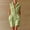 Mint Green, variant on Women's Summer Solid Color Sleeveless Romper Collared V-Neck Button-Down Casual Short Jumpsuit with Pockets Purple XXL(XXL)