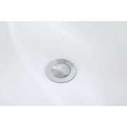 Elegant Kitchen and Bath 67 inch soaking bathtub in glossy white
