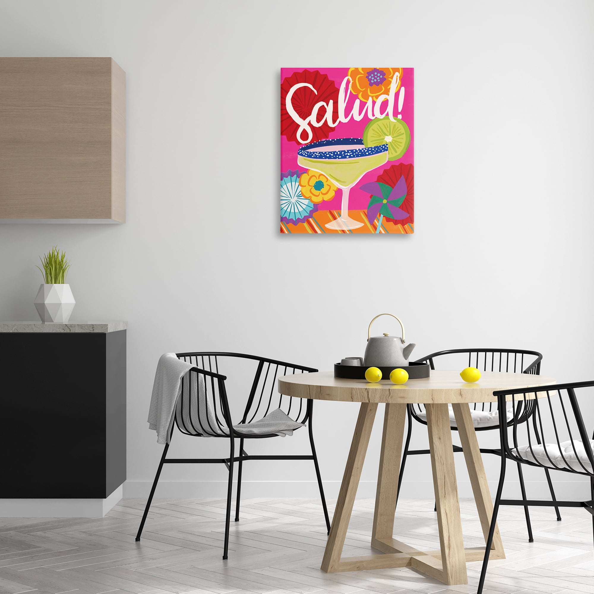 Stupell Industries Salud Margarita Drink Food & Beverage Painting Wrapped Canvas Art Print Wall Art, 24 x 30