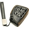 thumbnail image 2 of Vitodeco Leather Key Fob Cover Case Protector Compatible with Acura ZDX, Honda Prologue, Buick Envision - 5 Buttons, Black, 2 of 5