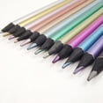 thumbnail image 4 of 1 Set Kid's Metallic Colored Pencil Wooden Drawing Pencil 12 Colors Pencils, 4 of 5