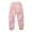 Pink, variant on QQAMB Girls Pants Thin Windproof Lightweight Elastic Waist Solid Color Outdoors Kids Trousers,12 Years