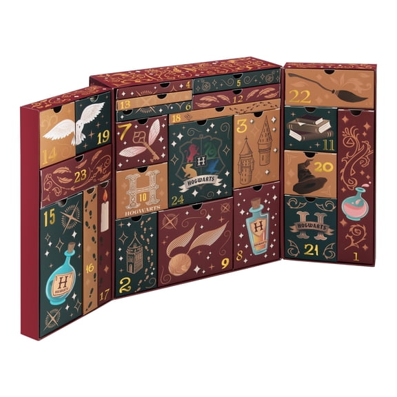Harry Potter Hogwarts 24 Day Premium Advent Calendar - Officially Licensed Gift & Seasonal Decor For Kids Bedroom - Paladone
