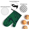 thumbnail image 4 of ZICANCN Oven Mitts and Pot Holders Sets, Gradient Emerald Abstract Line Baking Sets Kitchen Heat Resistant 4 Pieces, 4 of 8