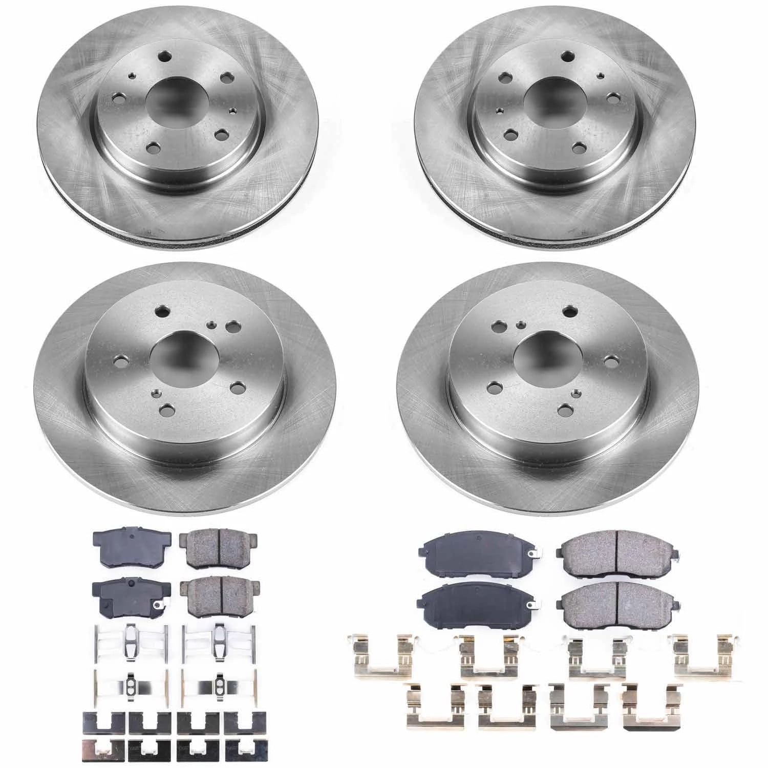 PowerStop Front and Rear Stock Replacement Brake Pad and Rotor Kit Fits: SUZUKI Select Models KOE5888