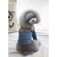 thumbnail image 2 of Mascota Perro Gato Denim Jean Ropa de Ambos Ropa de para cachorros Sunnimix Pet chaleco de jeans, 2 of 6