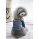 thumbnail image 2 of Mascota Perro Gato Denim Jean Ropa de Ambos Ropa de para cachorros Sunnimix Pet chaleco de jeans, 2 of 6