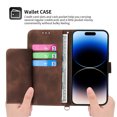 thumbnail image 3 of Jiahe Cover for iPhone 12 Pro / 12 6.1", Wallet Case with Card Holder,Embossde Flower Flip Leather Magnetic Shockproof Card Slots Stand with Shoulder Strap Full Body Cover Case, brown, 3 of 8