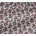 thumbnail image 5 of oneOone Cotton Jersey Maroon Fabric Paisleys Quilting Supplies Print Sewing Fabric By The Yard 58 Inch Wide, 5 of 5