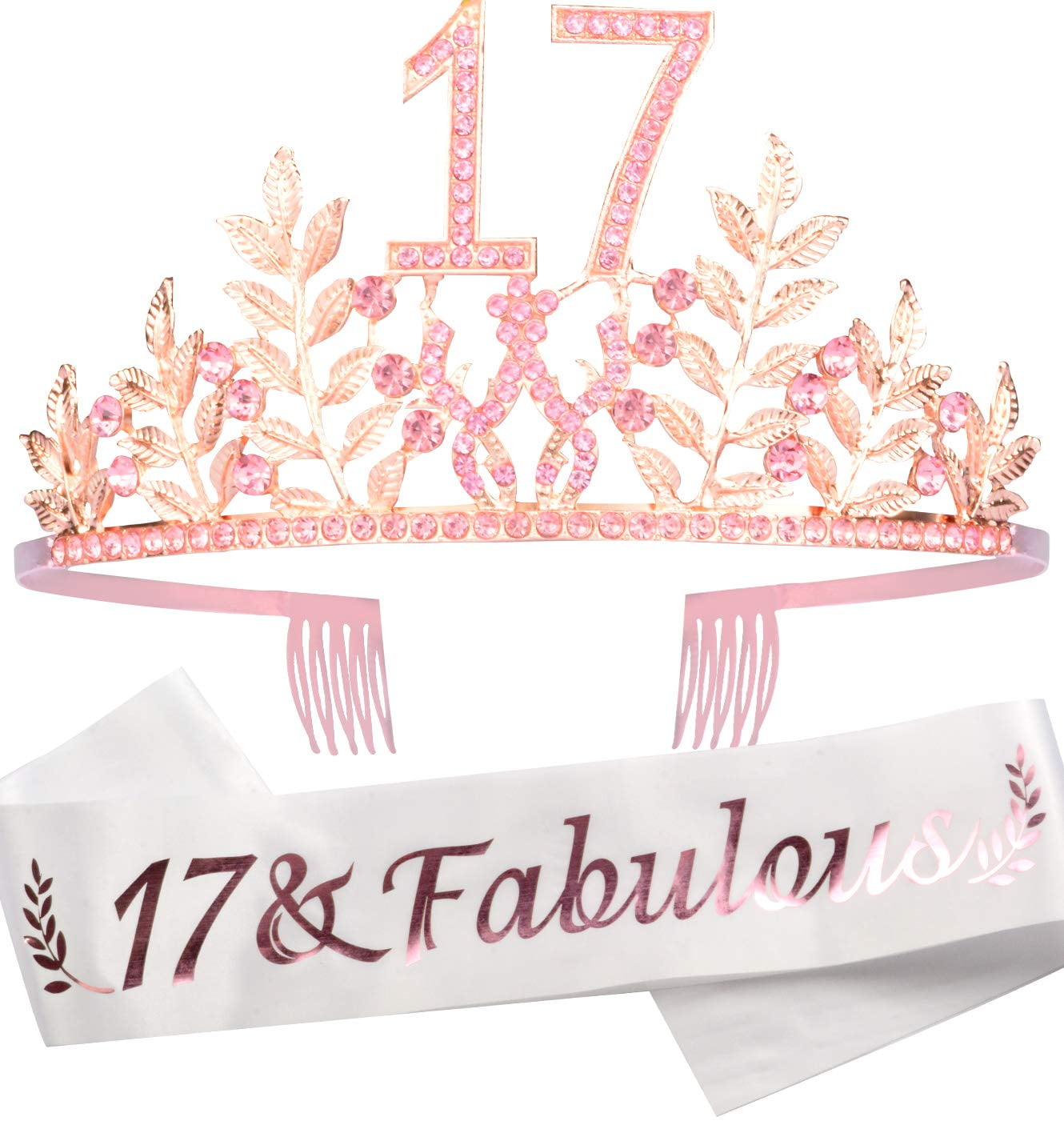 17th Birthday Gifts for Girls 17th Birthday Tiara and Sash 17