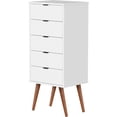 thumbnail image 1 of Moveis Cajonera De Madera de Mdp con 5 Cajones y Correderas color Blanco, 1 of 6