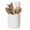 White, variant on WormHome Ceramic Utensil Holder for Kitchen Counter, Large Kitchen Utensil Holder for Countertop with Cork Bottom, Cooking Tool Organizer for Spatula, White