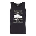 thumbnail image 2 of Wild Bobby,Daddy and Daughter Always Heart to Heart Daddys Girl Father Gift, Father's Day, Men Graphic Tank Top, Black, Small, 2 of 3