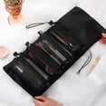 thumbnail image 7 of Vaupan Four in One Cosmetic Bag, Black Travel Bag, Portable Detachable Multifunctional Folding Storage Bag Including Cosmetics, Travel Gadgets Shampoo Toiletries Removable Storage Container (Black), 7 of 7