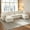 White- 6 Seat, variant on AUU Modern Oversized Modular Loveseat Sofa, Cloud-Like Boneless Couch for Living Room Apartment