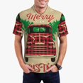 thumbnail image 1 of Balery Christmas Vintage Red Truck Camisa Polo de Hombre con Estampado, de Manga Corta y Tejido Medio, Camisa Tipo Golf Polo-Large, 1 of 6