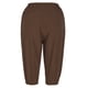 thumbnail image 5 of ICHUANYI Clearance Women's Loose Wide Leg Pants Cotton Linen Trousers Straight Pants Casual Pants(Brown, S) ICHUANYI WER2023080806247, 5 of 9