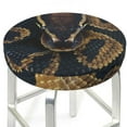 thumbnail image 3 of Lsque Ball Phyton Snake Pattern Round Bar chair cushion covers Velvet Fabric Premium Comfort Protects from Scratches and Stains for 14-17 Inch Chair-12 inch, 3 of 7
