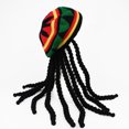 thumbnail image 2 of TINYSOME Men Women Novelty Dreadlocks Wig Hat Reggae Jamaican Style Crocheted Knitted Bea, 2 of 6