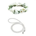 thumbnail image 1 of Dog Flower Collar Wedding And Traction Rope Set Pearl Suitable For Dog Pearl Beads Dog Traction Rope Dog Collar Wedding Adjustable Suitable For Medium Sized Dog Flow, 1 of 6