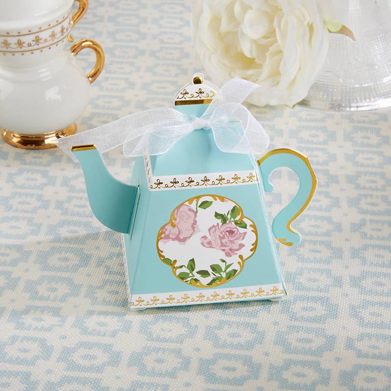 Kate Aspen Teapot Tea Party Favor Box, 48 Pcs Candy Boxes Creative