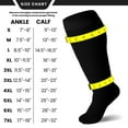 thumbnail image 2 of Mojo Compression Socks (3 Pairs) Unisex Plus Size 20-30mmHg Black, 3X-Large, 2 of 5