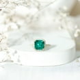 thumbnail image 5 of Rosec Jewels Vintage Style Lab Grown Emerald Engagement Ring - 6 Ct - 8mm Asscher Cut - Emerald Diamond Ring - with Jewelry Box, 10K Yellow Gold, US 13.00, 5 of 9