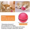 thumbnail image 3 of Juguete interactivo para gatos, bola autogiratoria de 360 grados, juguete de ejercicio LED con carga USB, bolas interactivas giratorias automáticas para gatitos que toman y se divierten rosa, 3 of 6