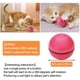 thumbnail image 2 of Juguete interactivo para gatos, bola autogiratoria de 360 grados, juguete de ejercicio LED con carga USB, bolas interactivas giratorias automáticas para gatitos que toman y se divierten (rosa) Ormromra QH-609, 2 of 4