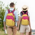 thumbnail image 4 of Balery Red Ice Cream Mochila Clásica Impresa Básica para Viaje, Mochila Escolar Resistente al Agua, Mochila de Lona con Correas Ajustables-Small, 4 of 5