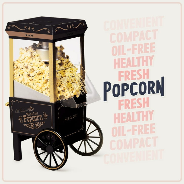 VAVSEA Hot Air Popcorn Popper, Retro Popcorn Maker, 1200W Electric Popcorn  Machine, Oil Free, 3.3lb for Home Party Kids, New, Red